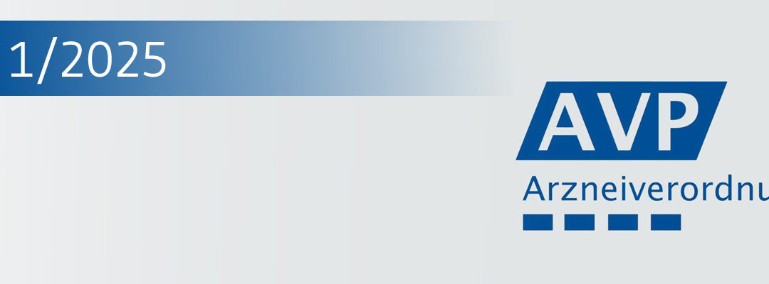 Arzneiverordnung in der Praxis (AVP): Ausgabe 1 / 2025 jetzt online