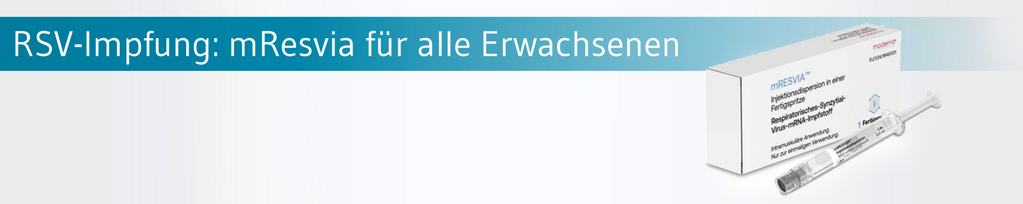 EMA empfiehlt RSV-Impfstoff mResvia schon ab 18 Jahren